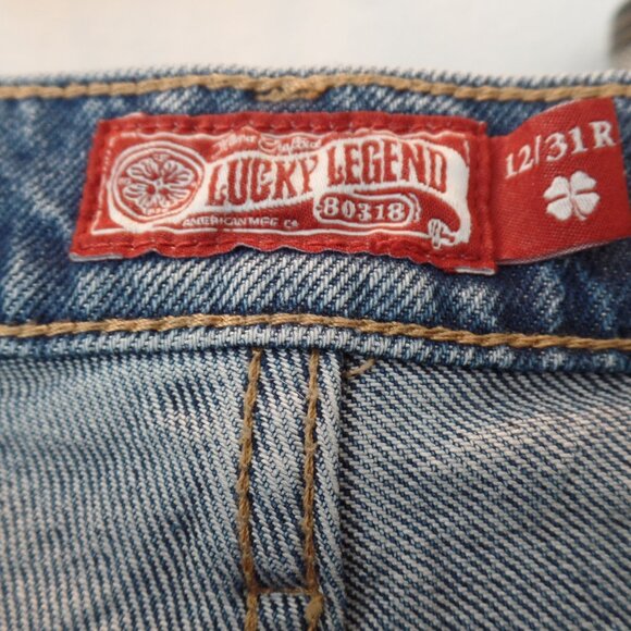 Lucky Brand Embroidered JEANS Gold Rush Mid Rise Boy 12/31R NWOT - Picture 6 of 15